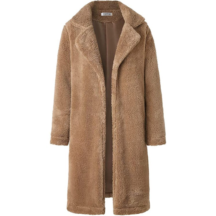 Brown teddy coat