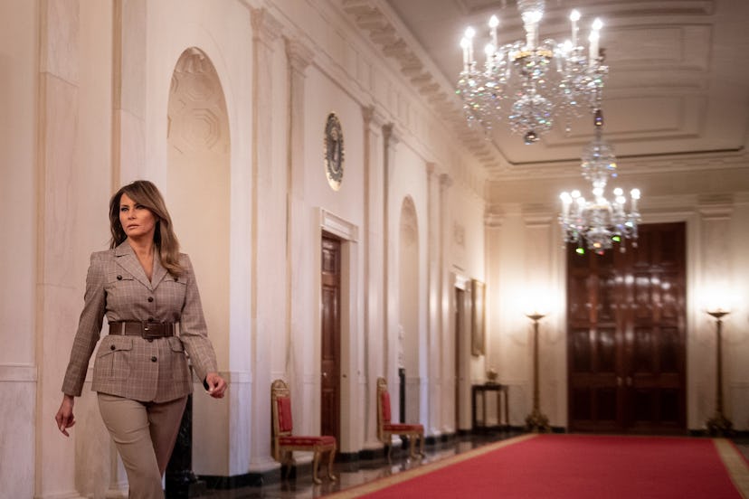 Melania Trump in the White House.