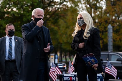 Joe Biden and Lady Gaga