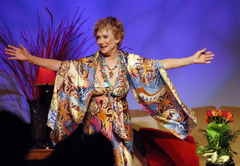 Cloris Leachman on stage.