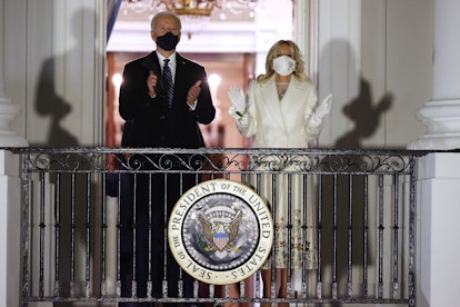 Joe and Jill Biden on balcony