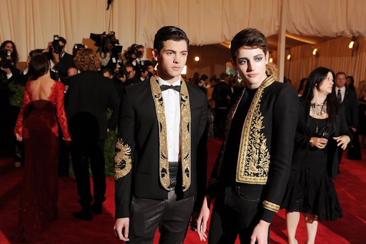 Peter Brant II and Harry Brant at the Met Gala