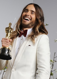 Jared Leto with his Oscar.