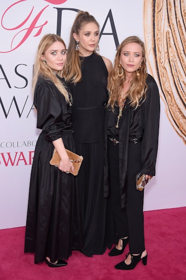 Elizabeth Olsen with Sisters Mary-Kate and Ashley.