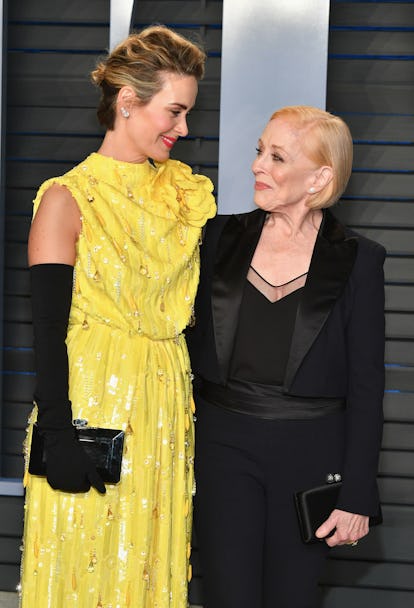 Sarah Paulson and Holland Taylor being love birds