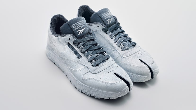A Margiela Tabi as a Rebook sneaker.
