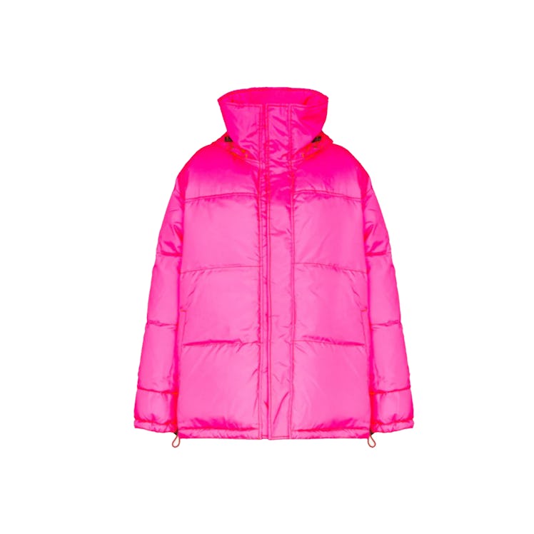 Vetements pink puffer jacket
