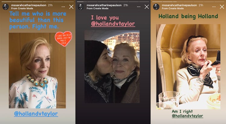 Sarah Paulson gushing about Holland Taylor