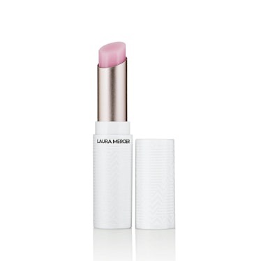 Laura Mercier Lip Balm in a white tube 