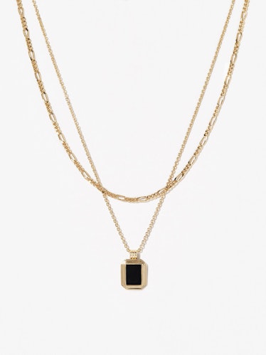 An Ana Luisa Necklace with a black pendant 