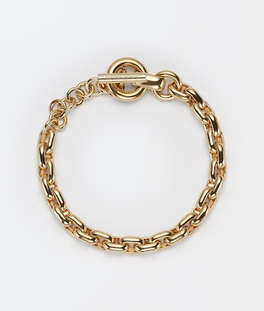 A Bottega Veneta chunky, gold chain bracelet