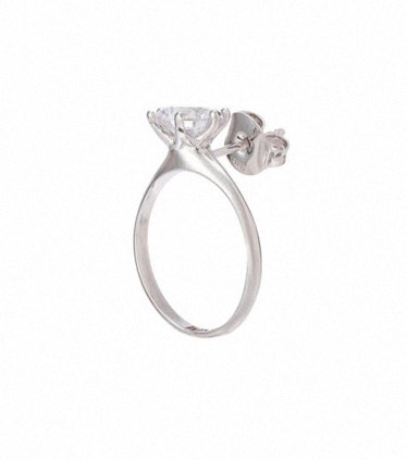 A D’heygere earring shaped like a diamond ring 