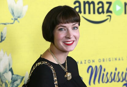 Diablo Cody in a black dress at a red carpet event