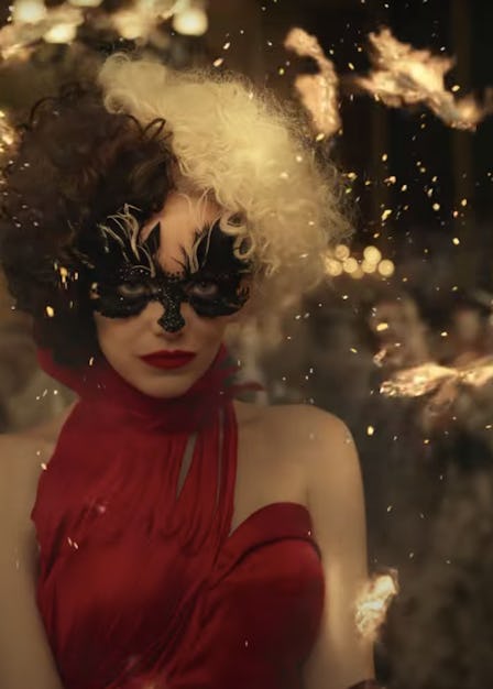 Emma Stone in an on fire dress.