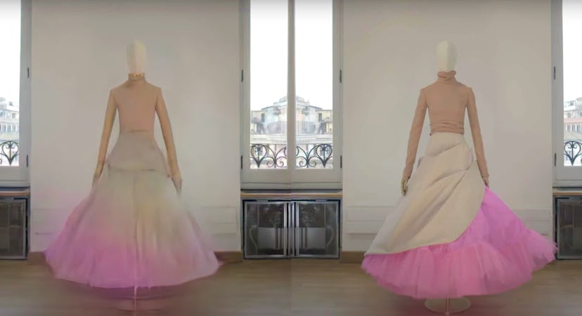 A still from a Valentino video
