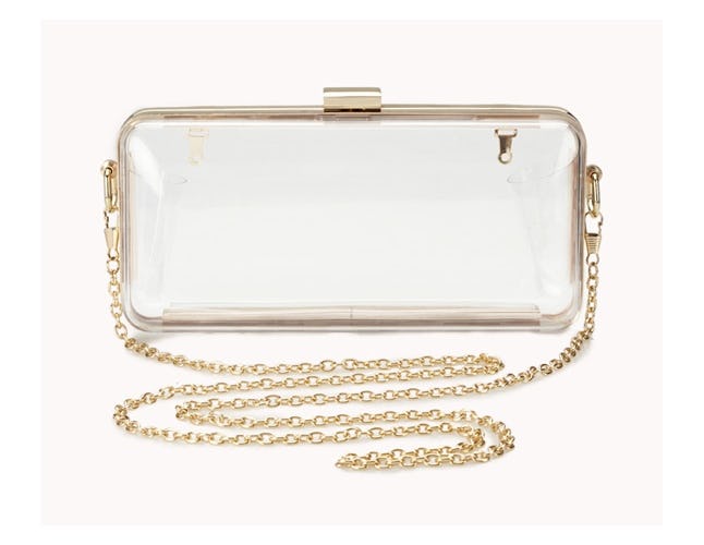 Clear clutch cheap forever 21