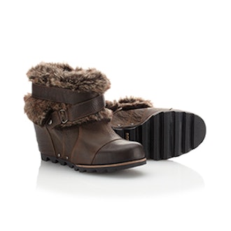 Joan of Arctic Wedge Ankle Bootie