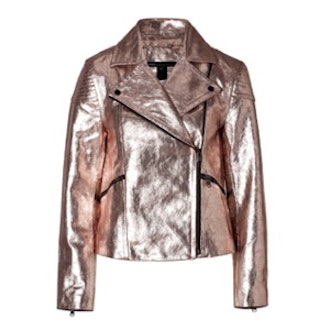 Metallic Biker Jacket