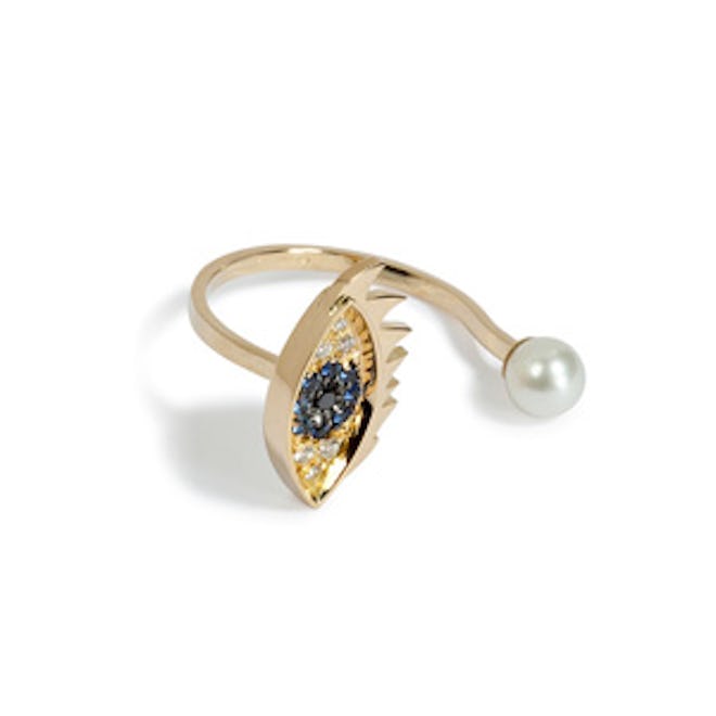 Eye and Pearl Ring