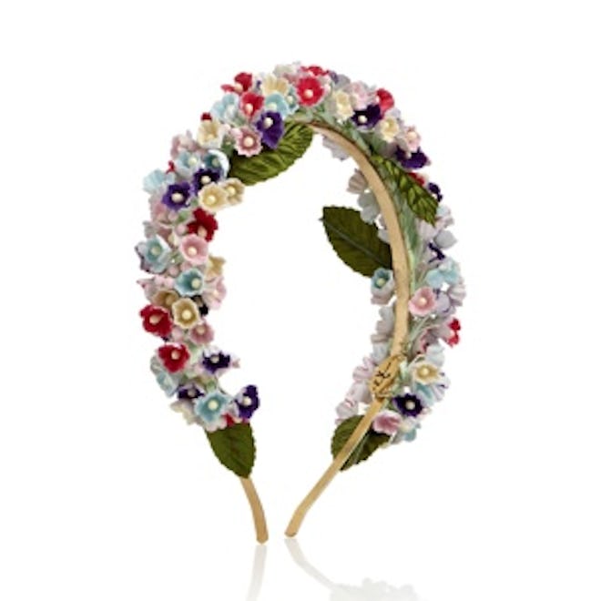 Floral-Embellished Headband