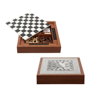 Chess, Checker and Card Game Set