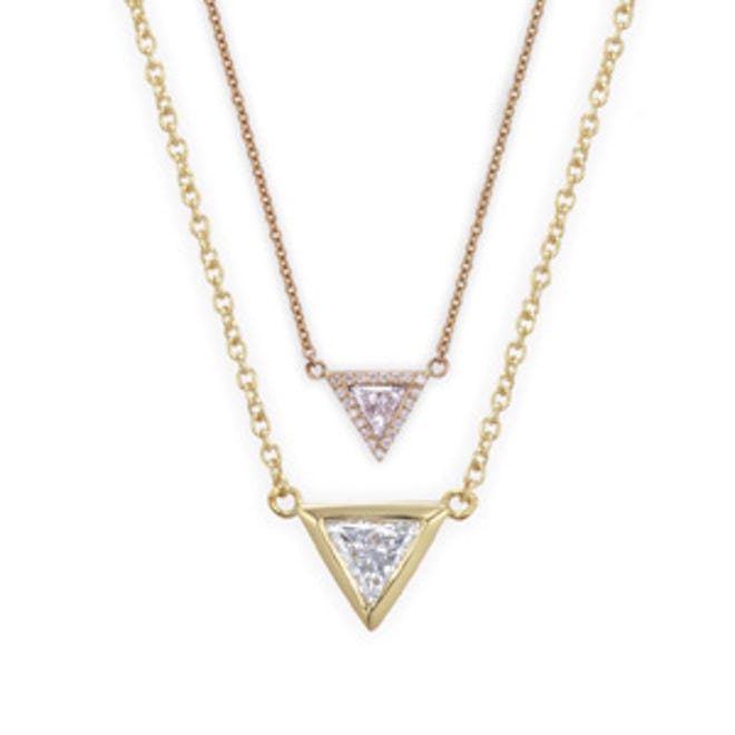 Trillion Diamond Necklace