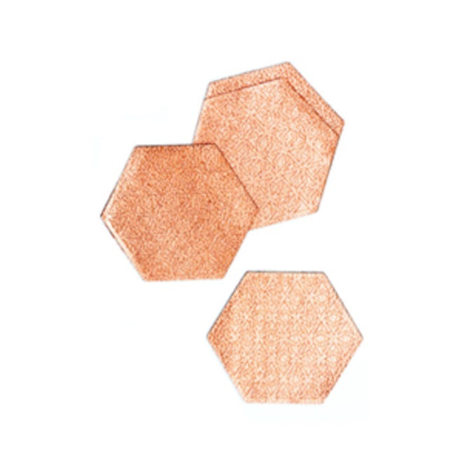 Leather Hexagon Coasters