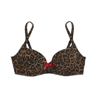 Leonara Leopard-Print Balconette Bra