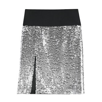 Sequined Silk Skirt