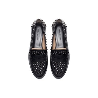 Studded Leather Moccasins