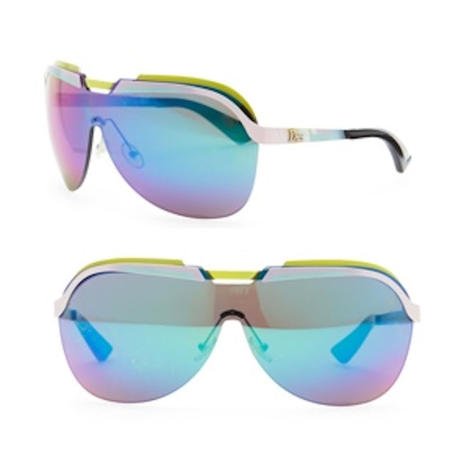Multicolor-Bar Shield Sunglasses