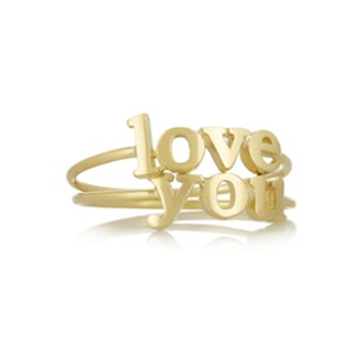 ‘Love You’ 18-Karat Gold Rings