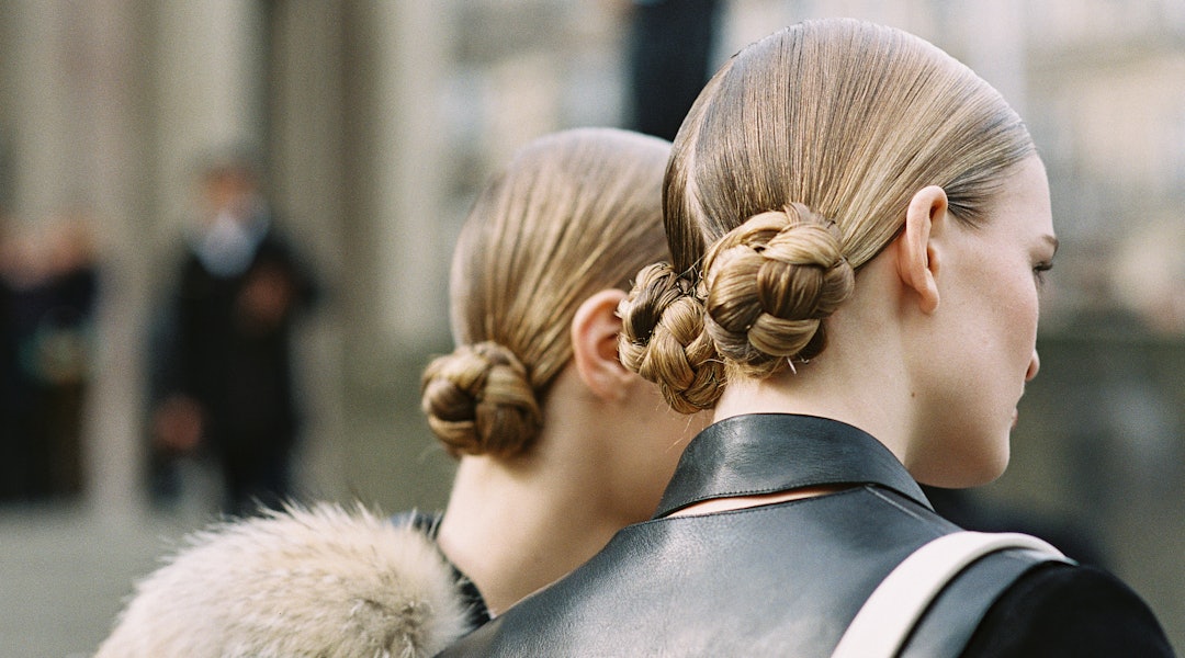 Easy Winter Hairstyle Braided Buns