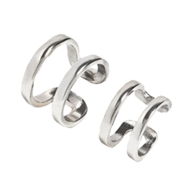 Silver Double Cage Ring