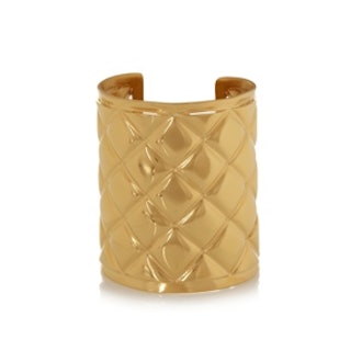 Quilted Gold-Plated Cuff