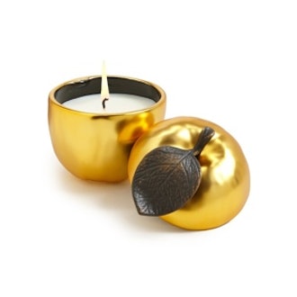 Copper-plated Apple Candle