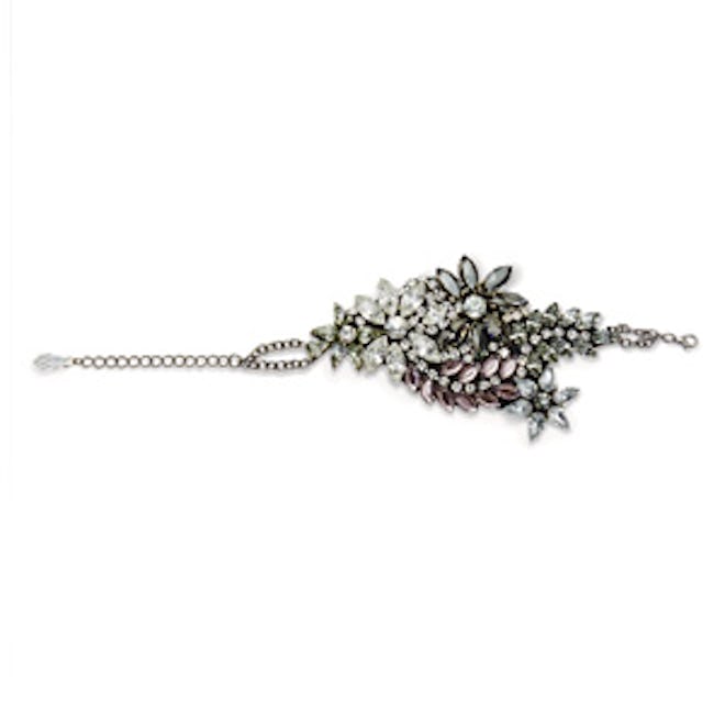 Truly Zac Posen Organic Floral Design Crystal Bracelet