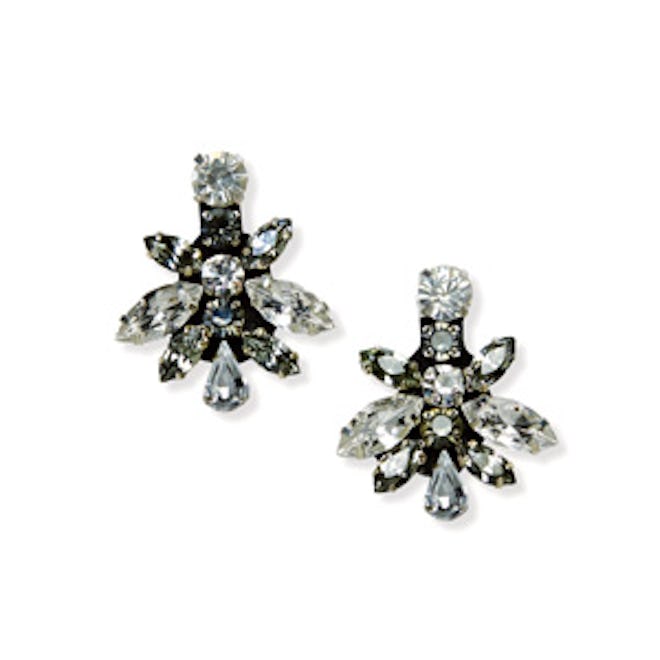 Truly Zac Posen Bold Mixed Crystal Geometric Earrings