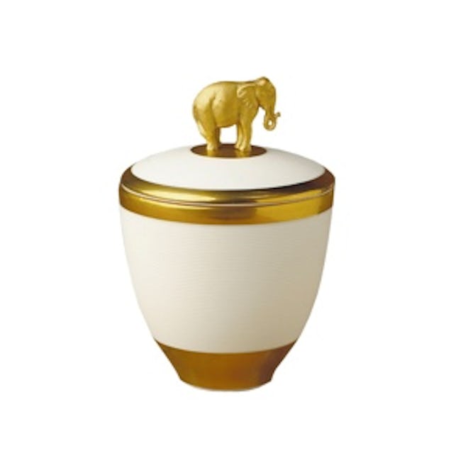 Porcelain Elephant Candle