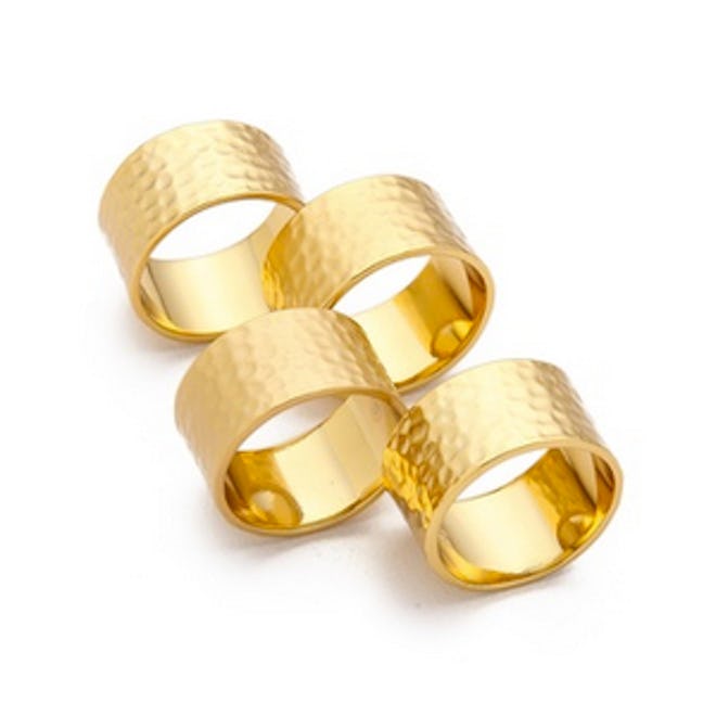 Camila Hammered Ring Set