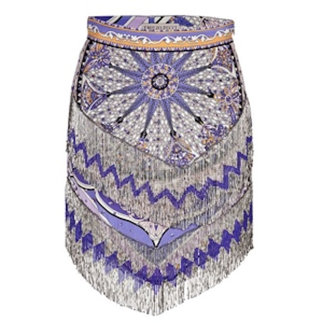 Embellished Fringe Skirt