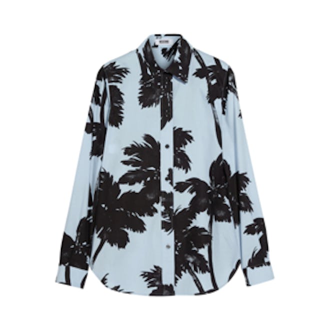 Palm Tree Poplin Shirt