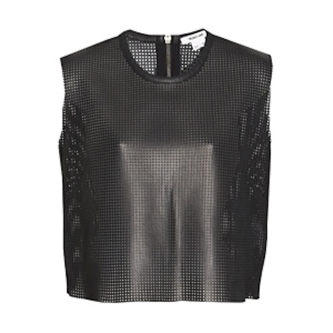Perforated Leather Top