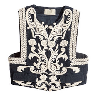 Embroidered Cotton Vest