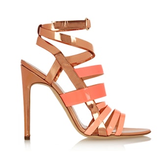 Tallyho Metallic Leather Sandals