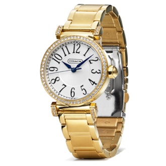 Madison Gold Plated Bracelet Watch
