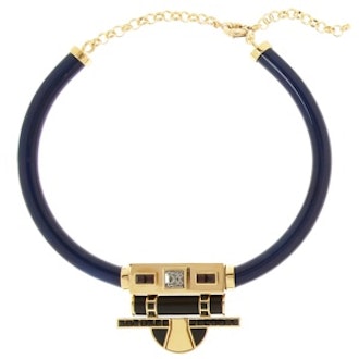 + V&A Gold-Plated Swarovski Crystal and Resin Necklace