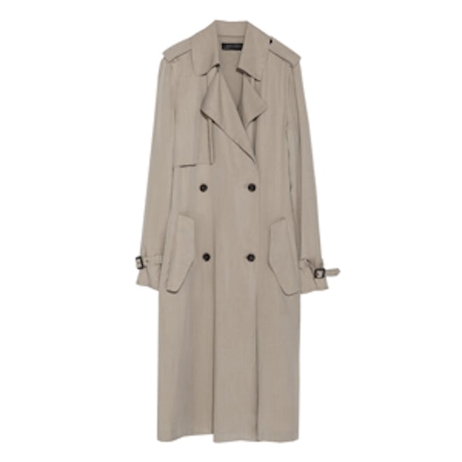 Long Flowing Trench Coat