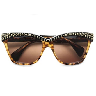 Studded Acetate Cat’s Eye Sunglasses