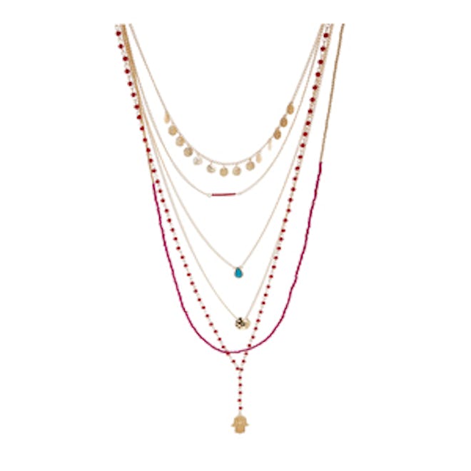 Multi-Row Rosary Necklace